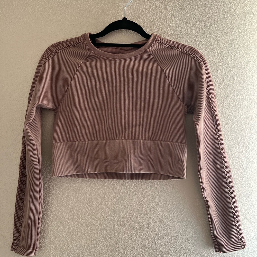 Aerie Long Sleeved Crop Shirt